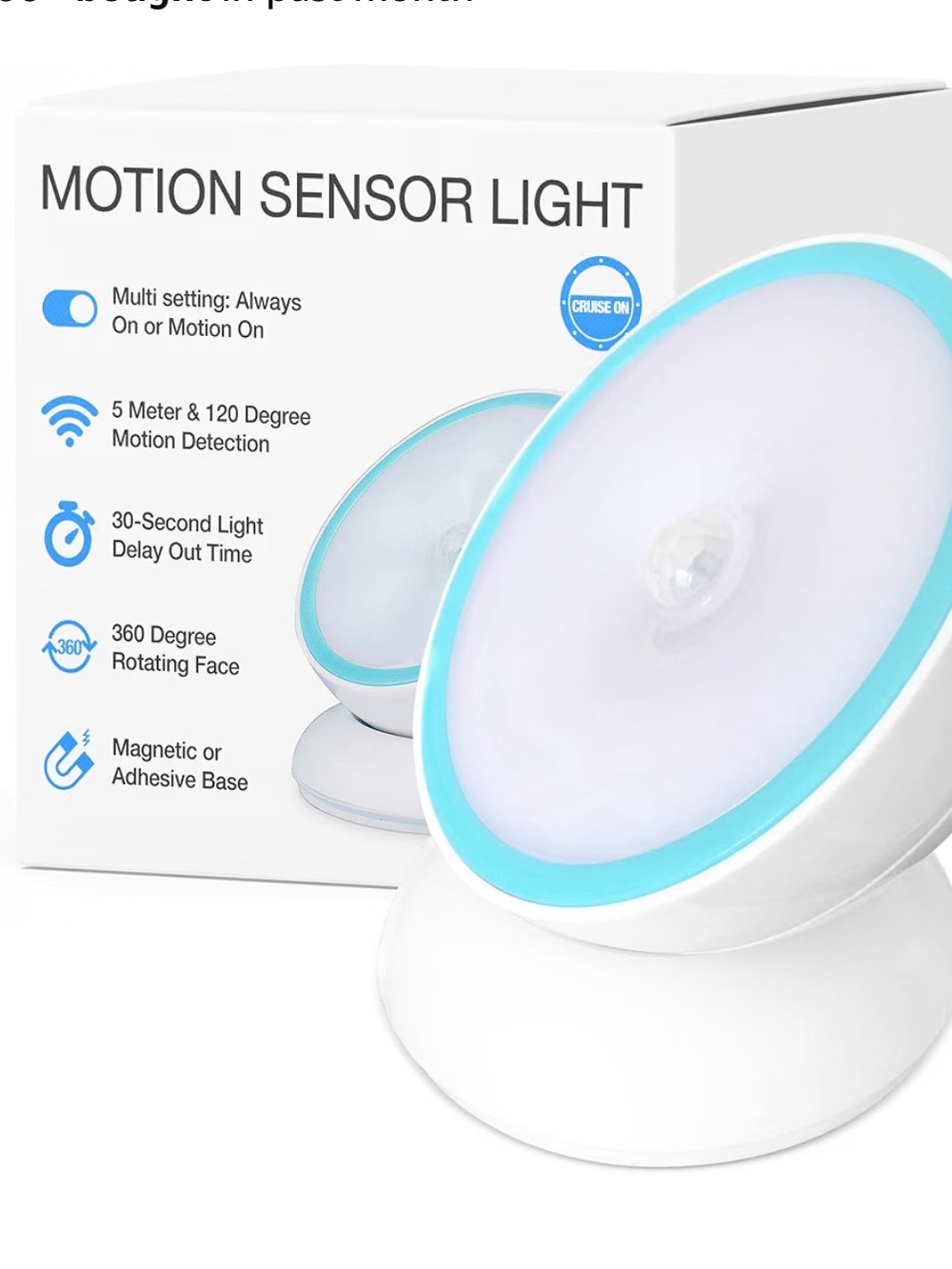 Cruise On Motion Sensor Light!